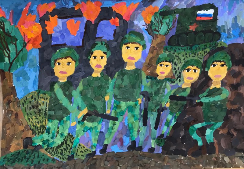 "На страже Родины", Микшина Виктория, 9 лет лет