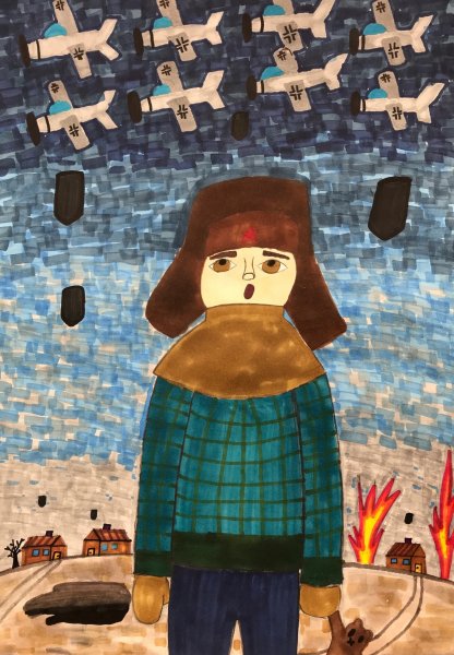 "Ужасы войны", Морозова Ульяна, 10 лет лет