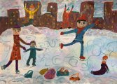 Новикова Кира 10л "На катке" преп. С.Д.Сурина