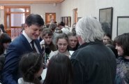 Глава ЗАТО ВВ Медведев на встрече с художником