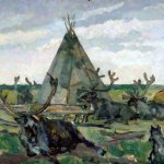 Работа над картиной. Из творческой мастерской А.А.Довнара.