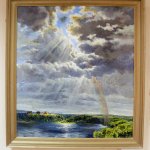 Карбушев С.С. У озера холст масло