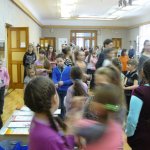 На выставке