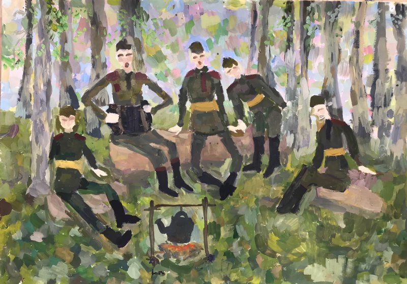 "Льётся песня фронтовая", Кулешова Анна, 12 лет лет