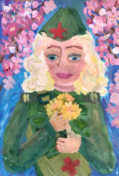 "Весна 1945 года", Комогорцева Кира, 11 лет лет