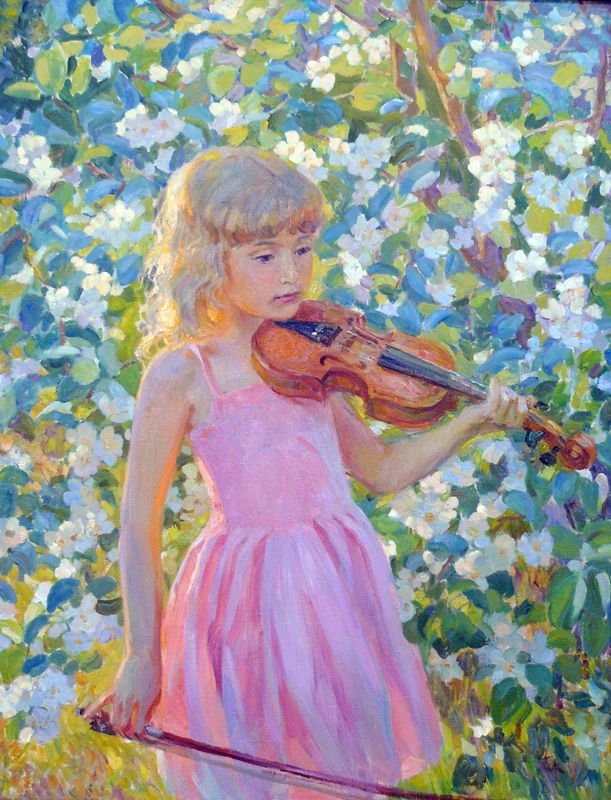 "Девочка со скрипкой", Пономарева М.Л.