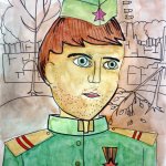 "Портрет солдата", Байбородова Дарья