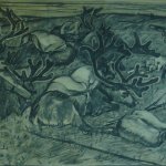 "Картон к картине «Привал. Северные олени»", Довнар А.А.